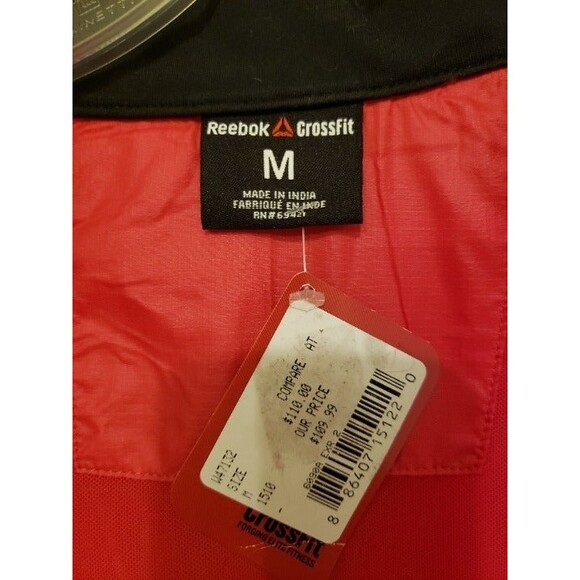Reebok Crossfit red shell/wind crossfit jacket - Picture 6 of 7